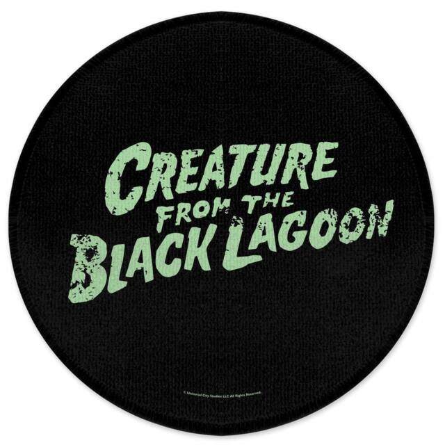 Universal Monsters Creature From The Black Lagoon Logo Round Bath Mat - Size: 70 cm