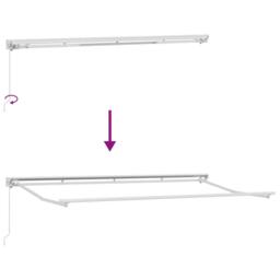 Berkfield Home Retractable Awning Manual Cream 350x200 cm - thumbnail 9