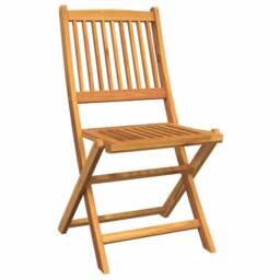 Berkfield Home 3-Piece Garden Bistro Set in Solid Acacia Wood in Brown - thumbnail 5