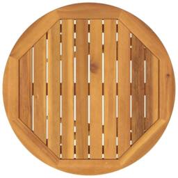 Berkfield Home 3-Piece Garden Bistro Set in Solid Acacia Wood in Brown - thumbnail 9