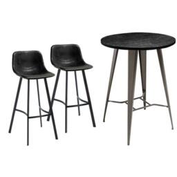 netfurniture Hartford Bar Stool & Tolix Round Table Package in Brown - thumbnail 2
