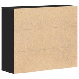 Berkfield Home Sideboard Black Oak 91x29.5x75 cm Engineered Wood - thumbnail 8
