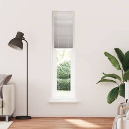 Berkfield Home Pleated Blind Light Grey 45x200 cm Fabric Width 44.4 cm Polyester - thumbnail 2
