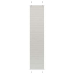 Berkfield Home Pleated Blind Light Grey 45x200 cm Fabric Width 44.4 cm Polyester - thumbnail 1