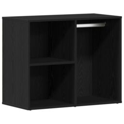 Berkfield Home Black Oak Cosmetic Cabinet - 80x40x65 cm, Made from Engineered Wood - Size: 80 x 40 x 65 cm - thumbnail 2