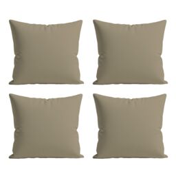 Snug City Waterproof Outdoor Garden Patio Cushion Cover & Inner Square Pack Of 4 in Beige - Size: 60 cm x 60 cm - thumbnail 1