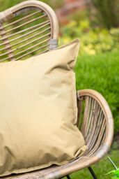 Snug City Waterproof Outdoor Garden Patio Cushion Cover & Inner Square Pack Of 4 in Beige - Size: 60 cm x 60 cm - thumbnail 3