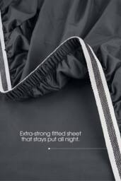 Bedable 100% Cotton Sateen Bedding Bundle 460 Thread Count - Duvet Cover Set + Fitted Sheet + Duvet + 2 Pillows - King Size Pillowcase - Size: Single - thumbnail 7