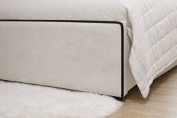 PARADISE BEDS LTD Royal Crest High Headboard Bed in Black - Size: Super King - thumbnail 3