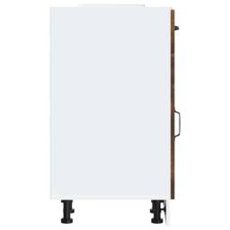 Berkfield Home Kitchen Base Cabinet Kalmar Smoked Oak Engineered Wood in Brown - thumbnail 6