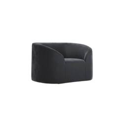 Wyld Haus Carlow Black Velvet Armchair - thumbnail 3