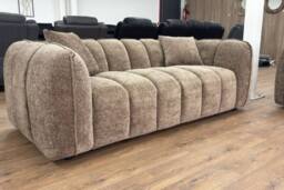 Stratus Interiors Venice Chunky Panel Sofa Plush Living Room Sofa in Beige