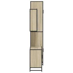 Berkfield Home 3 Piece Bathroom Furniture Set Sonoma Oak Engineered Wood in Brown - thumbnail 6