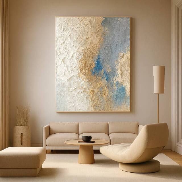 Mafett Premium 4 cm Deep Canvas Wall Art Whispers of Sand & Sky - image 1