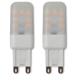 Berkfield Home White Ceiling Lamp with 6 LED Bulbs G9 240 W in Silver - thumbnail 7