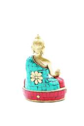 KDMD Brass Buddha Figure - Hands Down, 11.5cm, Meditation & Decor in Gold - thumbnail 2