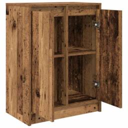 Berkfield Home Sideboard Old Wood 57x34x76 cm Engineered Wood in Brown - Size: 57 x 34 x 76 cm - thumbnail 5