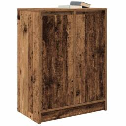 Berkfield Home Sideboard Old Wood 57x34x76 cm Engineered Wood in Brown - Size: 57 x 34 x 76 cm - thumbnail 4