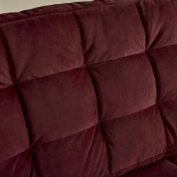 FurnitureboxUK Jade 3-Seater Soft Touch Velvet Sofa With Solid Wood Frame in Maroon - thumbnail 4