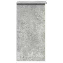 Berkfield Home Desk with Shelves Concrete Grey 84x40x78 cm Engineered Wood - Size: 84 x 40 x 78 cm - thumbnail 6