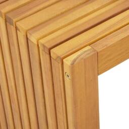 Berkfield Home Elegant Garden Coffee Table 70x35x35 cm Solid Wood Acacia in Brown - Size: 70 x 35 x 35 cm - thumbnail 8