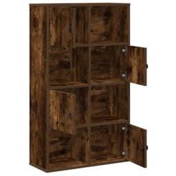 Berkfield Home Bookcase Smoked Oak 60x24x101.5 cm Engineered Wood in Brown - thumbnail 5