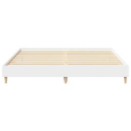 Berkfield Home Bed Frame without Mattress White 160x200cm Engineered Wood - Size: 160x200 cm - thumbnail 5