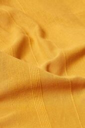 Homescapes Cotton Rajput Ribbed Throw in Mustard - Size: 150 cm x 200 cm - thumbnail 4
