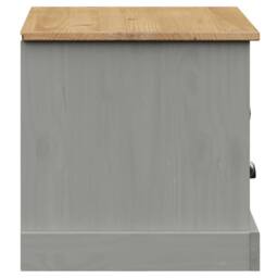 Berkfield Home TV Cabinet VIGO Grey 106x40x40 cm Solid Wood Pine - Size: 106 x 40 x 40 cm - thumbnail 6