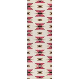 Wyld and Coco Kilim Handwoven Reversible Cotton Rug 80 x 300 cm Multicolour - Size: 80 cm x 300 cm - thumbnail 2