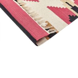 Wyld and Coco Kilim Handwoven Reversible Cotton Rug 80 x 300 cm Multicolour - Size: 80 cm x 300 cm - thumbnail 5