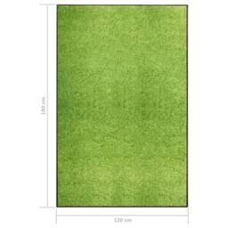 Berkfield Home Pliable Doormat Washable Green 120x180 cm - thumbnail 6