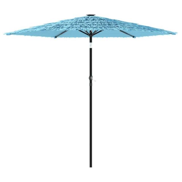 Berkfield Home Garden Parasol with Steel Pole Blue 223x223x213 cm - Size: 223 x 223 x 213 cm - image 1