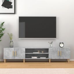 Berkfield Home TV Cabinet Concrete Grey 180x31.5x40 cm Engineered Wood
