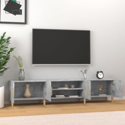 Berkfield Home TV Cabinet Concrete Grey 180x31.5x40 cm Engineered Wood - thumbnail 3