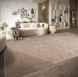 THE RUGS Villeroy & Boch Ambroise Short Pile Rug Floral Wool Like Soft Texture in Beige - Size: 200 cm x 290 cm - thumbnail 7