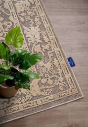 THE RUGS Villeroy & Boch Ambroise Short Pile Rug Floral Wool Like Soft Texture in Beige - Size: 200 cm x 290 cm - thumbnail 8
