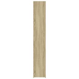 Berkfield Home Highboard Sonoma Oak 30x42.5x185 cm Engineered Wood in Light Oak - thumbnail 4