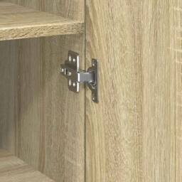 Berkfield Home Highboard Sonoma Oak 30x42.5x185 cm Engineered Wood in Light Oak - thumbnail 8