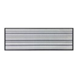 The Rug Shop UK Grey Modern Striped Easy to Clean Mat - Size: 50 cm x 75 cm - thumbnail 1