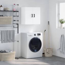 Berkfield Home Wall Cabinet White 60x31x60 cm Engineered Wood - Size: 60 x 31 x 60 cm - thumbnail 2