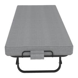 Rolipo Portable Folding Guest Bed with Memory Foam Mattress 79x190cm in Grey - Size: Double - thumbnail 6