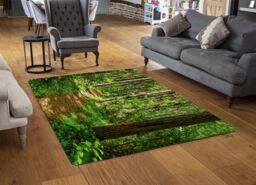 Benjamin Tate Design Woodland Path Designer Rug in Natural - Size: Large - thumbnail 2