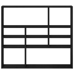 Berkfield Home Wall Shelf Black Oak 90x16x78 cm Engineered Wood - Size: 90 x 16 x 78 cm - thumbnail 5