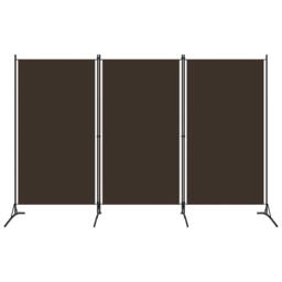 Berkfield Home Practical 3-Panel Room Divider Brown 260x180 cm - thumbnail 2