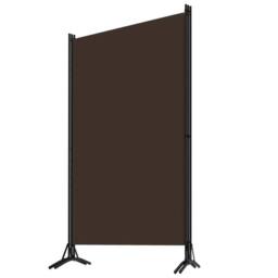 Berkfield Home Practical 3-Panel Room Divider Brown 260x180 cm