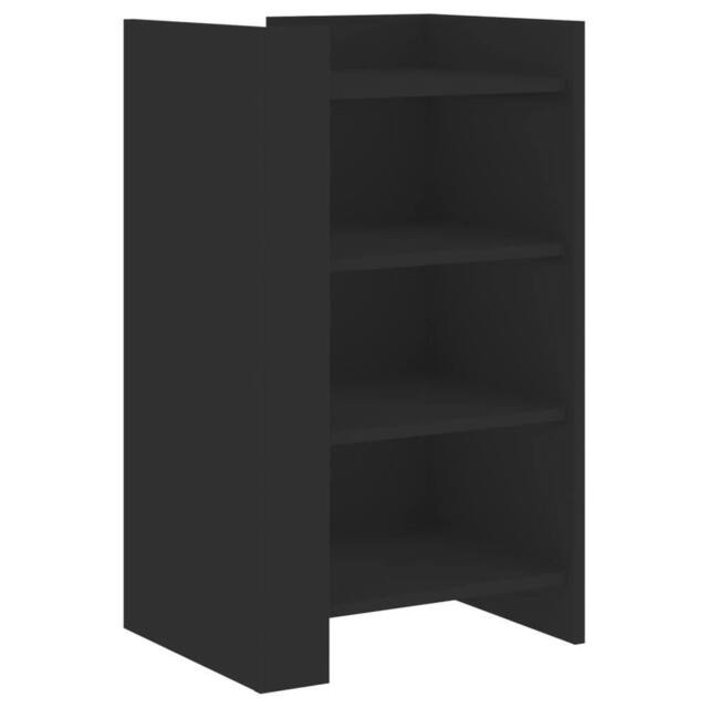 Berkfield Home Sideboard Black 45x35x75 cm Engineered Wood - Size: 45 x 35 x 75 cm - image 1