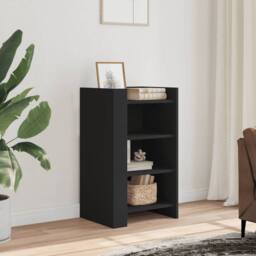 Berkfield Home Sideboard Black 45x35x75 cm Engineered Wood - Size: 45 x 35 x 75 cm - thumbnail 2