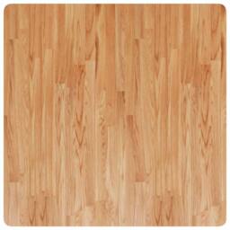 Berkfield Home Square Table Top Light Brown 90x90x4cm Treated Solid Wood Oak - Size: 90 x 90 x 4 cm - thumbnail 1