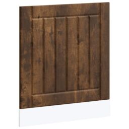 Berkfield Home Dishwasher Panel Lucca Smoked Oak Engineered Wood in Brown - thumbnail 2